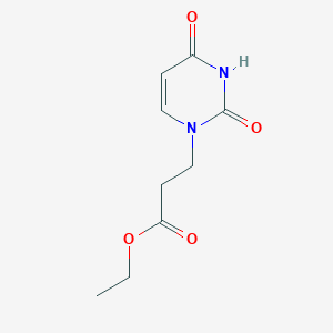 molecular formula C9H12N2O4 B5631516 ethyl 3-(2,4-dioxo-3,4-dihydro-1(2H)-pyrimidinyl)propanoate 