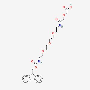 molecular formula C27H34N2O9 B563155 17-(Fmoc-amino)-5-oxo-6-aza-3,9,12,15-tetraoxaheptadecanoic Acid CAS No. 489427-26-1