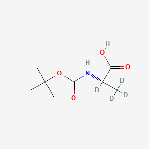molecular formula C8H15NO4 B563156 N-tert-Boc-L-alanine-D4 CAS No. 714964-61-1