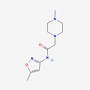 N-(5-methyl-3-isoxazolyl)-2-(4-methyl-1-piperazinyl)acetamide