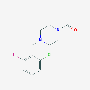 molecular formula C13H16ClFN2O B5631598 1-acetyl-4-(2-chloro-6-fluorobenzyl)piperazine 