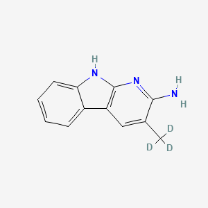 molecular formula C12H11N3 B563160 2-Amino-3-methyl-9H-pyrido[2,3-b]indole-d3 CAS No. 1189458-14-7
