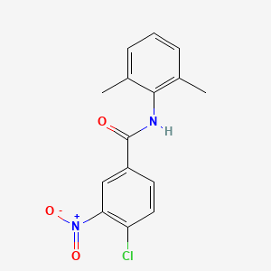 molecular formula C15H13ClN2O3 B5631632 4-chloro-N-(2,6-dimethylphenyl)-3-nitrobenzamide 