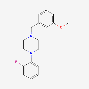 molecular formula C18H21FN2O B5631690 1-(2-fluorophenyl)-4-(3-methoxybenzyl)piperazine 