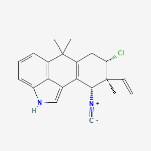 molecular formula C21H21ClN2 B563171 Hapalindole K CAS No. 106865-63-8
