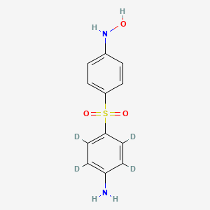 molecular formula C12H12N2O3S B563172 Dapsone Hydroxylamine-d4 CAS No. 1330185-26-6