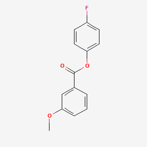 molecular formula C14H11FO3 B5631720 4-fluorophenyl 3-methoxybenzoate 