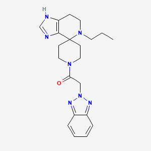 1'-(2H-1,2,3-benzotriazol-2-ylacetyl)-5-propyl-1,5,6,7-tetrahydrospiro[imidazo[4,5-c]pyridine-4,4'-piperidine]