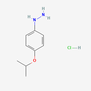 molecular formula C9H15ClN2O B563174 盐酸(4-异丙氧苯基)肼 CAS No. 104033-62-7