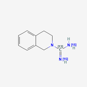 molecular formula C10H13N3 B563177 Debrisoquin-13C,15N2 Hemisulfate CAS No. 1246814-89-0