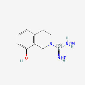 molecular formula C10H13N3O B563178 8-Hydroxy Debrisoquin-13C,15N2 CAS No. 1189975-64-1