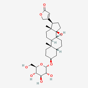 3beta-[(alpha-D-Glucopyranosyl)oxy]-14-hydroxy-5beta-card-20(22)-enolide