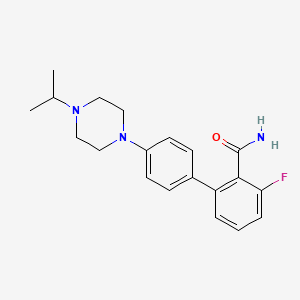 molecular formula C20H24FN3O B5631825 3-fluoro-4'-(4-isopropylpiperazin-1-yl)biphenyl-2-carboxamide 