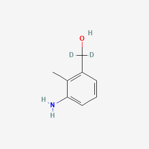 molecular formula C8H11NO B563186 3-Amino-2-methyl-benzyl-d2 Alcohol CAS No. 57414-76-3