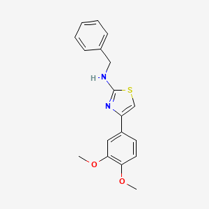 molecular formula C18H18N2O2S B5631874 N-benzyl-4-(3,4-dimethoxyphenyl)-1,3-thiazol-2-amine 