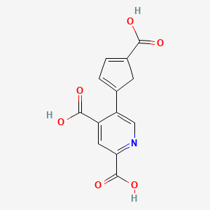 5-(4-Carboxycyclopenta-1,3-dien-1-yl)pyridine-2,4-dicarboxylic acid