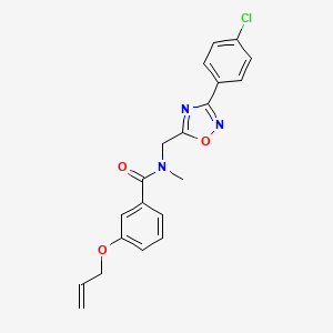 molecular formula C20H18ClN3O3 B5631902 3-(allyloxy)-N-{[3-(4-chlorophenyl)-1,2,4-oxadiazol-5-yl]methyl}-N-methylbenzamide 