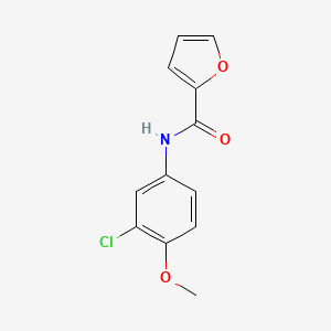 molecular formula C12H10ClNO3 B5631910 N-(3-chloro-4-methoxyphenyl)-2-furamide 