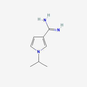 molecular formula C8H13N3 B563193 1-Isopropyl-1H-pyrrole-3-carboximidamide CAS No. 105533-83-3