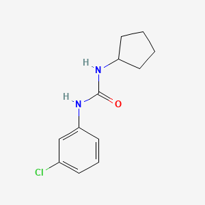 molecular formula C12H15ClN2O B5631963 N-(3-chlorophenyl)-N'-cyclopentylurea 