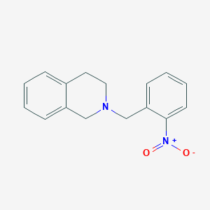 molecular formula C16H16N2O2 B5631973 2-(2-硝基苄基)-1,2,3,4-四氢异喹啉 