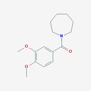 molecular formula C15H21NO3 B5631984 1-(3,4-dimethoxybenzoyl)azepane 