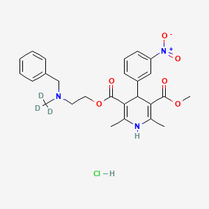 molecular formula C26H30ClN3O6 B563202 Nicardipine-d3 Hydrochloride CAS No. 1432061-50-1