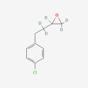 molecular formula C10H11ClO B563203 4-Chlorophenyl-1,2-epoxybutane-d5 CAS No. 1189717-28-9