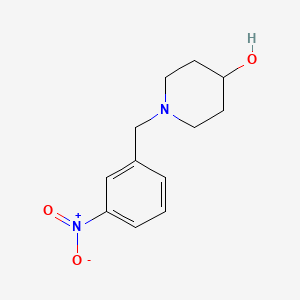 molecular formula C12H16N2O3 B5632048 1-(3-nitrobenzyl)-4-piperidinol 