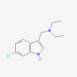 N-((6-Chloro-1H-indol-3-yl)methyl)-N-ethylethanamine