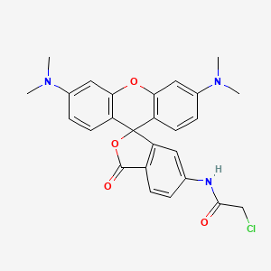 molecular formula C26H24ClN3O4 B563211 6-Chloroacetamidotetramethyl Rhodamine CAS No. 159435-08-2