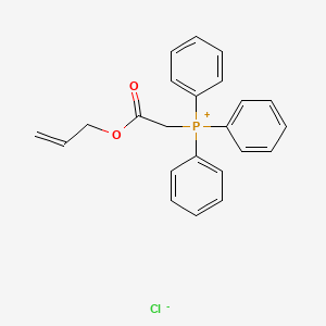 molecular formula C23H22ClO2P B563212 (Allyloxycarbonyl)methyltriphenylphosphonium chloride CAS No. 100687-15-8