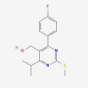 molecular formula C15H17FN2OS B563213 4-(4-Fluorophenyl)-5-hydroxymethyl-6-isopropyl-2-methylthiopyrimidine CAS No. 895129-11-0
