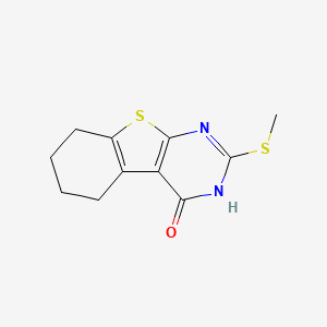 molecular formula C11H12N2OS2 B5632140 2-(甲硫基)-5,6,7,8-四氢[1]苯并噻吩并[2,3-d]嘧啶-4(3H)-酮 