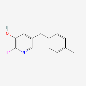 molecular formula C13H12INO B5632155 2-iodo-5-(4-methylbenzyl)-3-pyridinol 