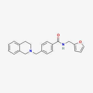 4-(3,4-dihydro-2(1H)-isoquinolinylmethyl)-N-(2-furylmethyl)benzamide