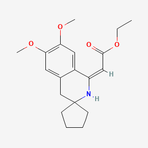 ethyl (6',7'-dimethoxy-2'H-spiro[cyclopentane-1,3'-isoquinolin]-1'(4'H)-ylidene)acetate