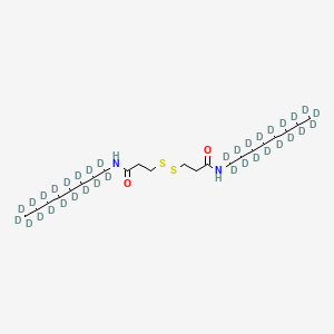 molecular formula C22H44N2O2S2 B563227 N,N'-Di-(n-octyl-d17)-3,3'-dithiodipropionamide CAS No. 1189685-87-7