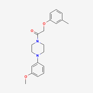 1-(3-methoxyphenyl)-4-[(3-methylphenoxy)acetyl]piperazine