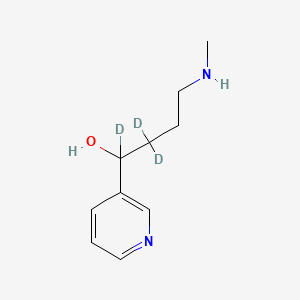 molecular formula C10H16N2O B563236 4-(Methylamino)-1-(3-pyridyl)-1-butanol-d3 CAS No. 1189642-32-7