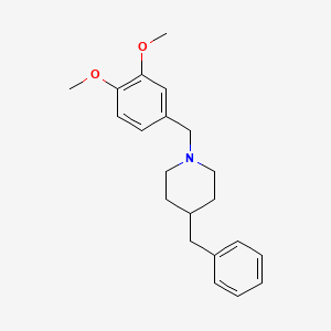 molecular formula C21H27NO2 B5632389 4-benzyl-1-(3,4-dimethoxybenzyl)piperidine 