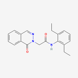 molecular formula C20H21N3O2 B5632393 N-(2,6-diethylphenyl)-2-(1-oxo-2(1H)-phthalazinyl)acetamide 