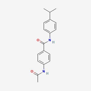 molecular formula C18H20N2O2 B5632418 4-(acetylamino)-N-(4-isopropylphenyl)benzamide 