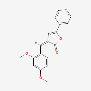 molecular formula C19H16O4 B5632459 3-(2,4-dimethoxybenzylidene)-5-phenyl-2(3H)-furanone 