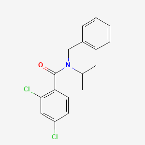 molecular formula C17H17Cl2NO B5632482 N-benzyl-2,4-dichloro-N-isopropylbenzamide 