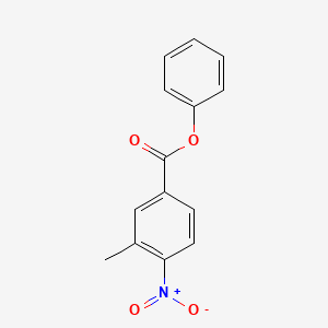 molecular formula C14H11NO4 B5632517 phenyl 3-methyl-4-nitrobenzoate 