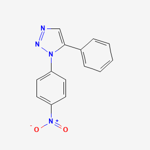 molecular formula C14H10N4O2 B5632528 1-(4-硝基苯基)-5-苯基-1H-1,2,3-三唑 