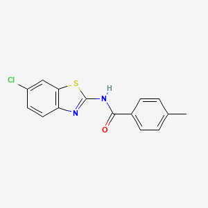 N-(6-chloro-1,3-benzothiazol-2-yl)-4-methylbenzamide