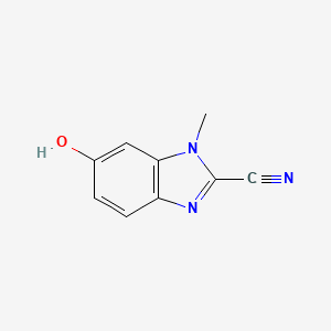 molecular formula C9H7N3O B563258 6-hydroxy-1-methyl-1H-benzo[d]imidazole-2-carbonitrile CAS No. 19808-70-9