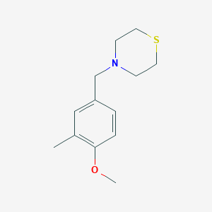 molecular formula C13H19NOS B5632582 4-(4-methoxy-3-methylbenzyl)thiomorpholine 